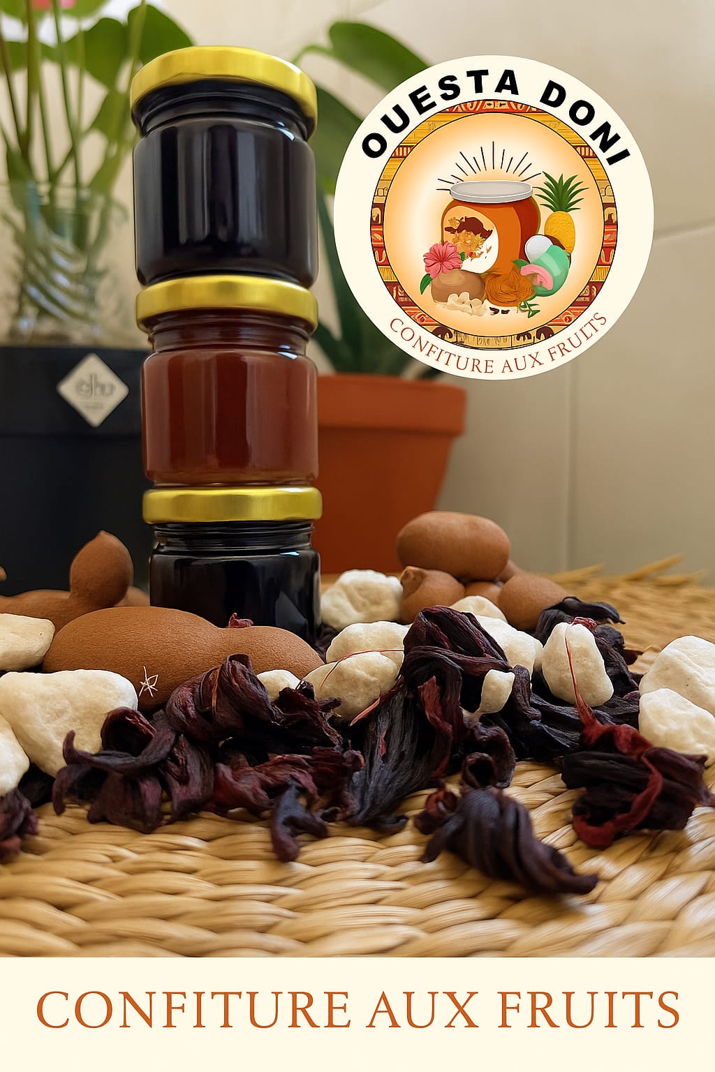 Coffret Dégustation – 3 Mini Confitures Artisanales Africaines